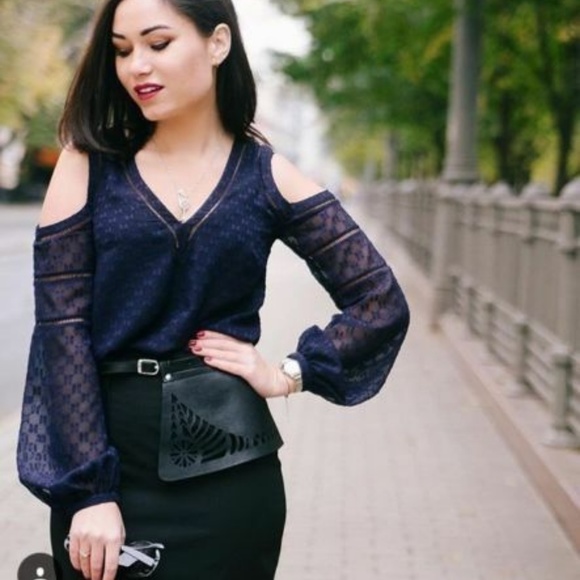 karen millen cold shoulder top